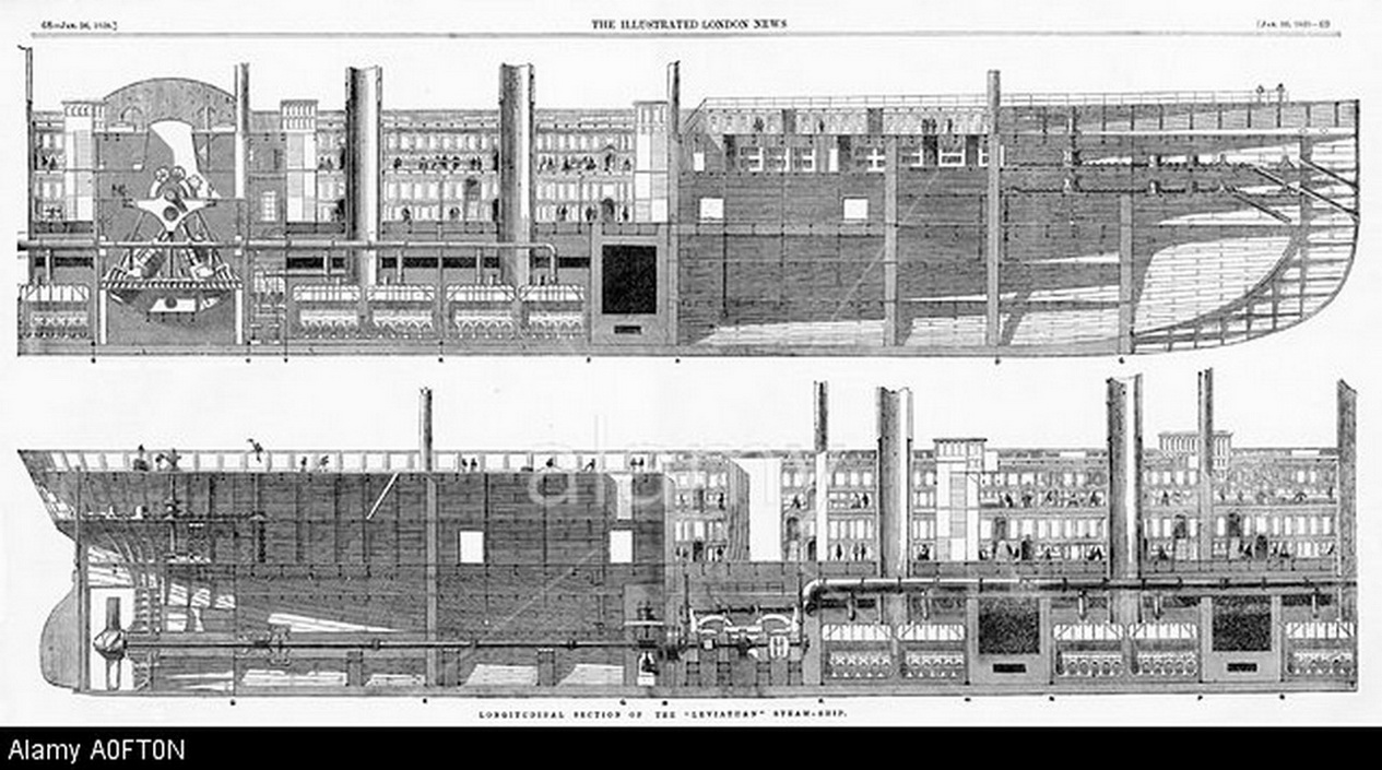 longitudinal-section-of-the-great-eastern-the-cross-section-of-the-A0FT0N.jpg